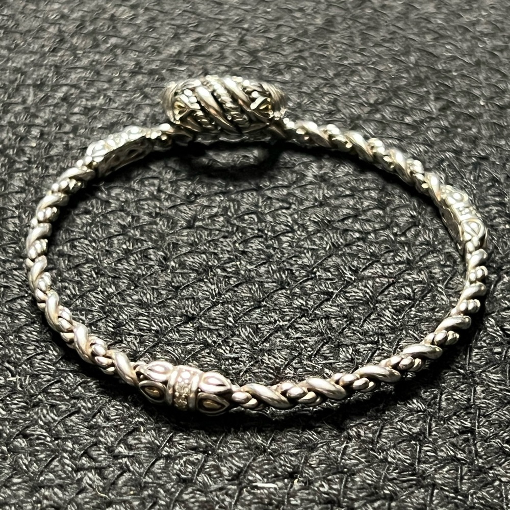 Stearling silver bracelet and ring - Picture 2 of 6